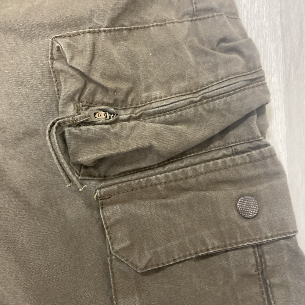 Old Navy Surplus Company Cargo Shorts Mens 36 Brown Heavy Y2K Military 2008 - Picture 5 of 11